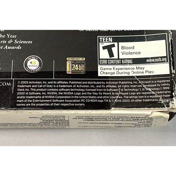 Call of Duty PC 2003 Small Box Edition 2 Discs, Manual, Case & Box PC GAME - Picture 12 of 14